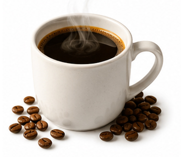 Freshly Brewed Hot Black Coffee