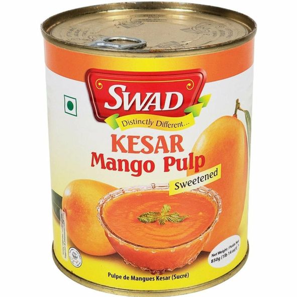 SWAD Sweetened Kesar Mango Pulp 850 g