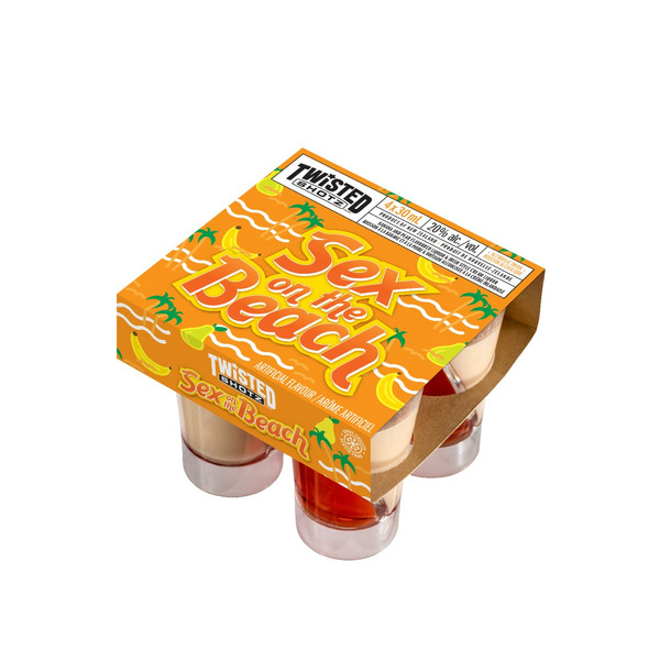Twisted Shotz Sex on The Beach 30 ml • 4 x 30 ml